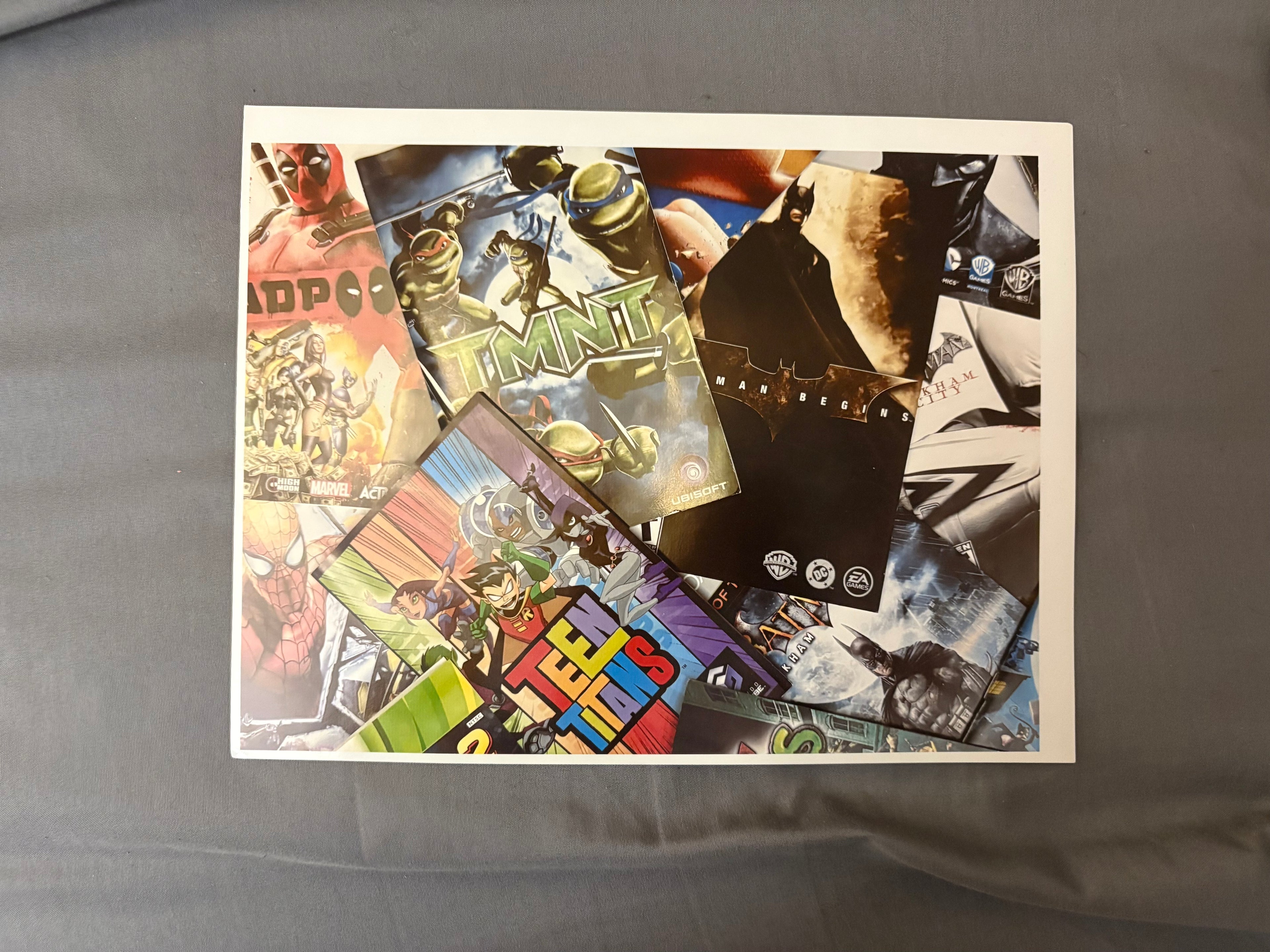 Superhero Video Games Collage Print